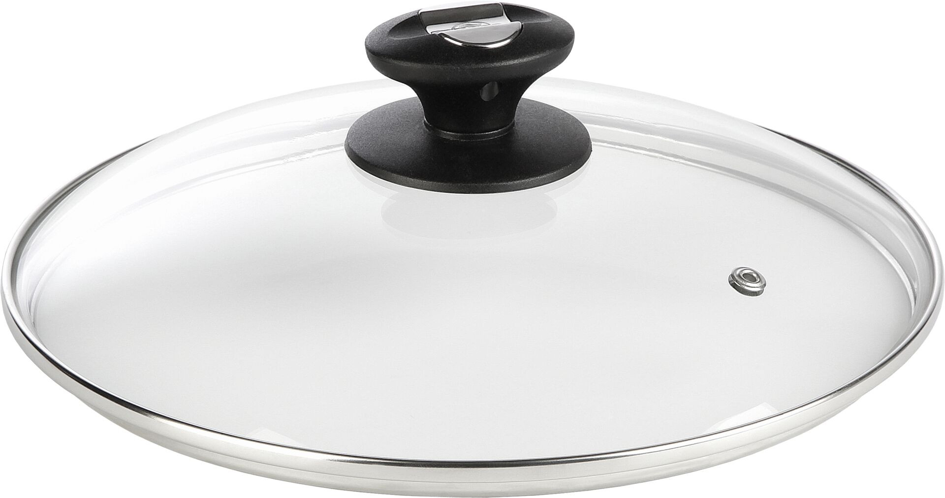 Glas-Deckel mit Dampfloch 28cm